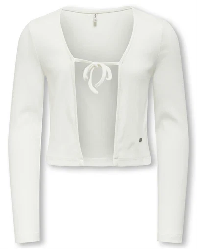 Kids Only - KOGNessa Life Tie Cardigan - Cloud Dancer